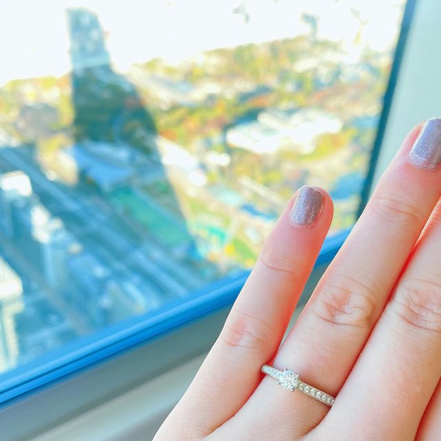 JUNOの婚約指輪になります。