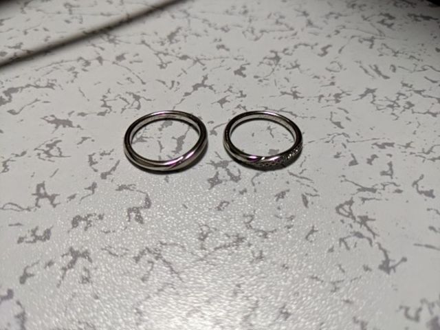 二人で購入した結婚指輪