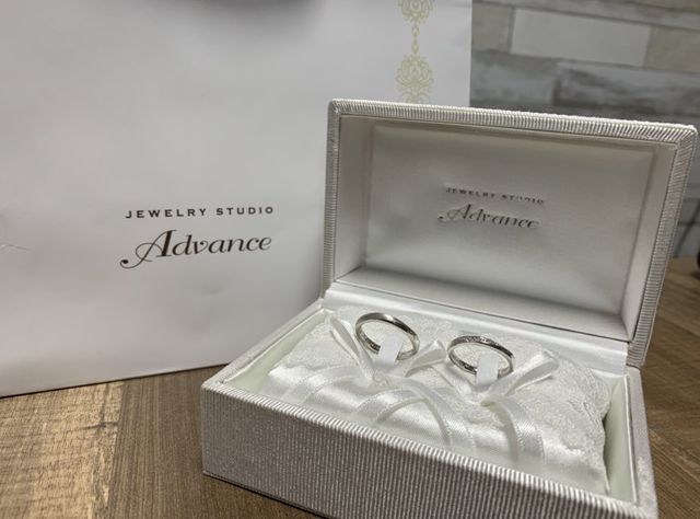 可愛いリングピローとボックスにいれて下さいました！