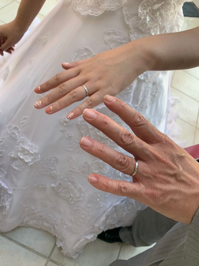 結婚式での写真です。