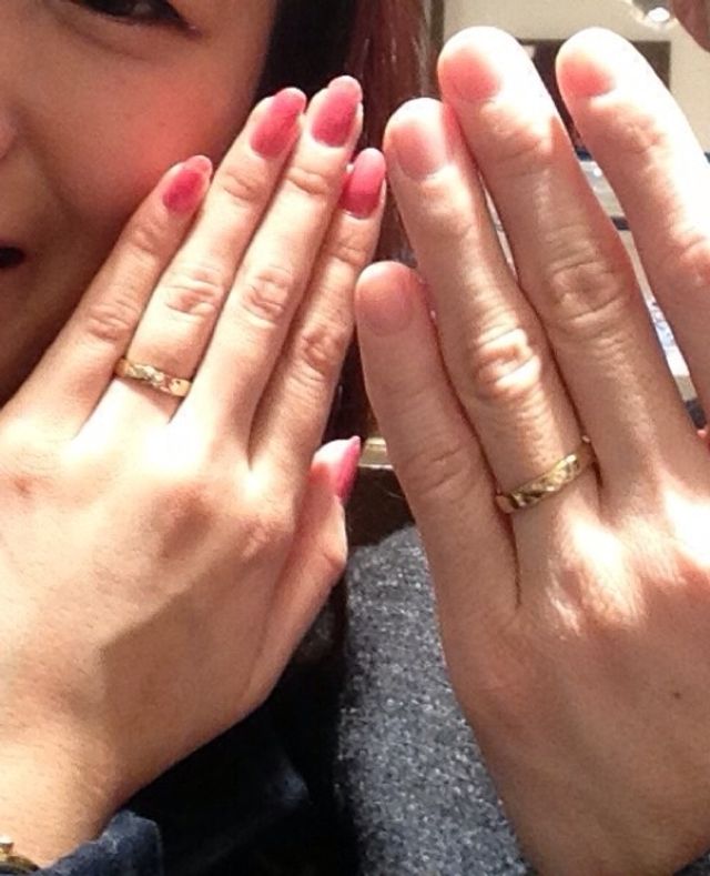 太めのゴールドがお気に入り！