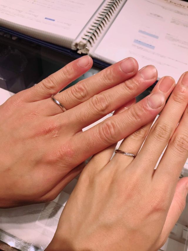 実際に試着させたいただいた時の写真です。