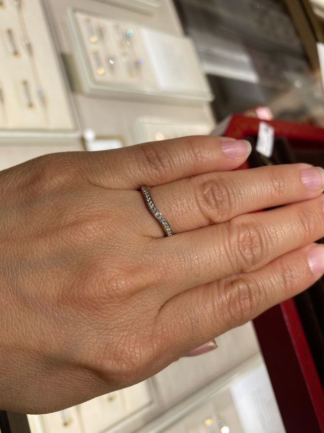 結婚指輪試着時です！
