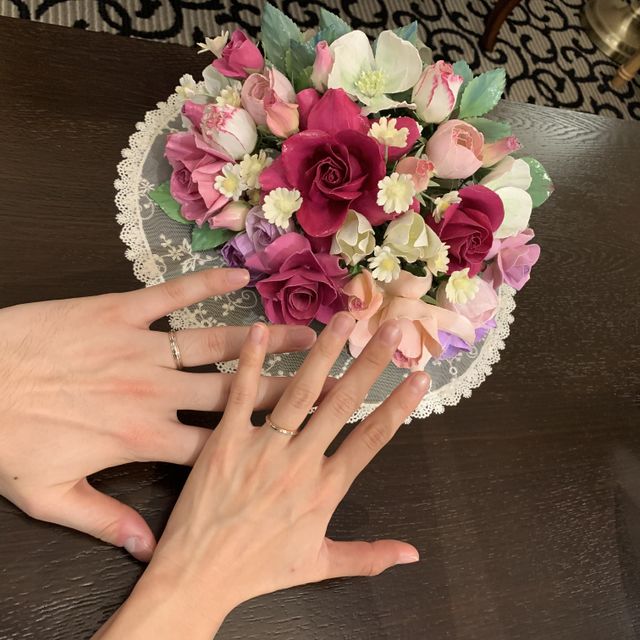 受け取った瞬間に撮った写真です。