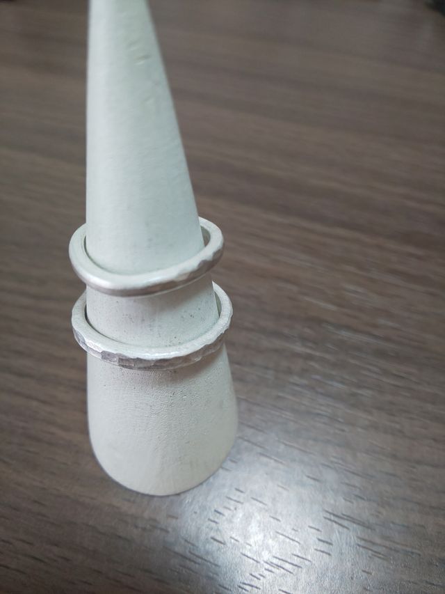 鎚目模様とテクスチャーなしを半分にしました