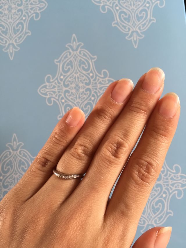 プラチナのウェーブ型です