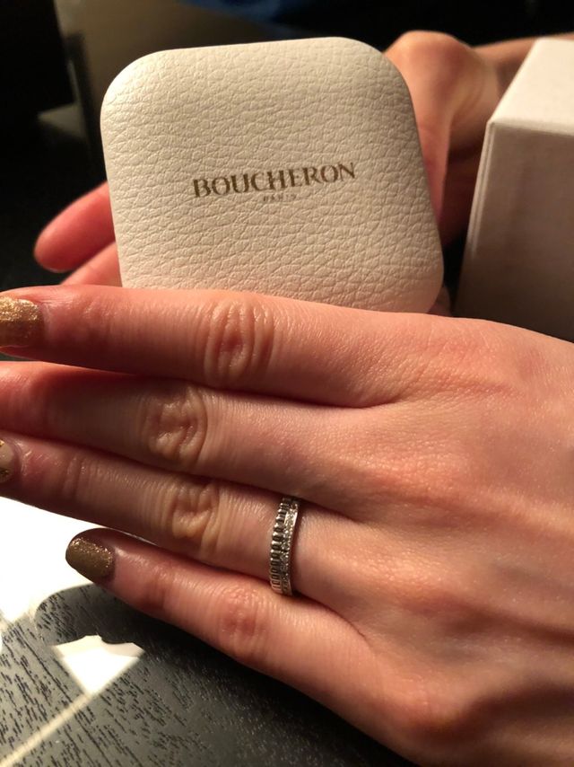 キャトル ラディアント ダイヤモンド リング ハーフ