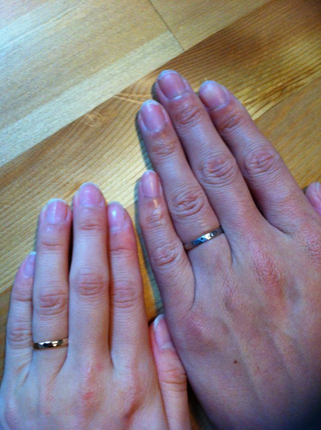 付けてみるとこんな感じ。やっぱりかわいい！！