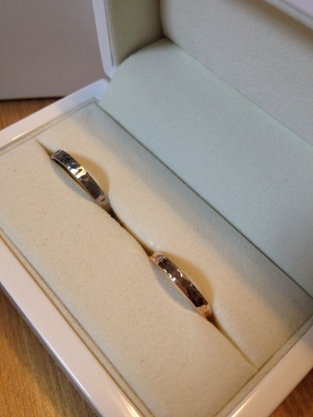注文してた結婚指輪、やっと受け取れました！