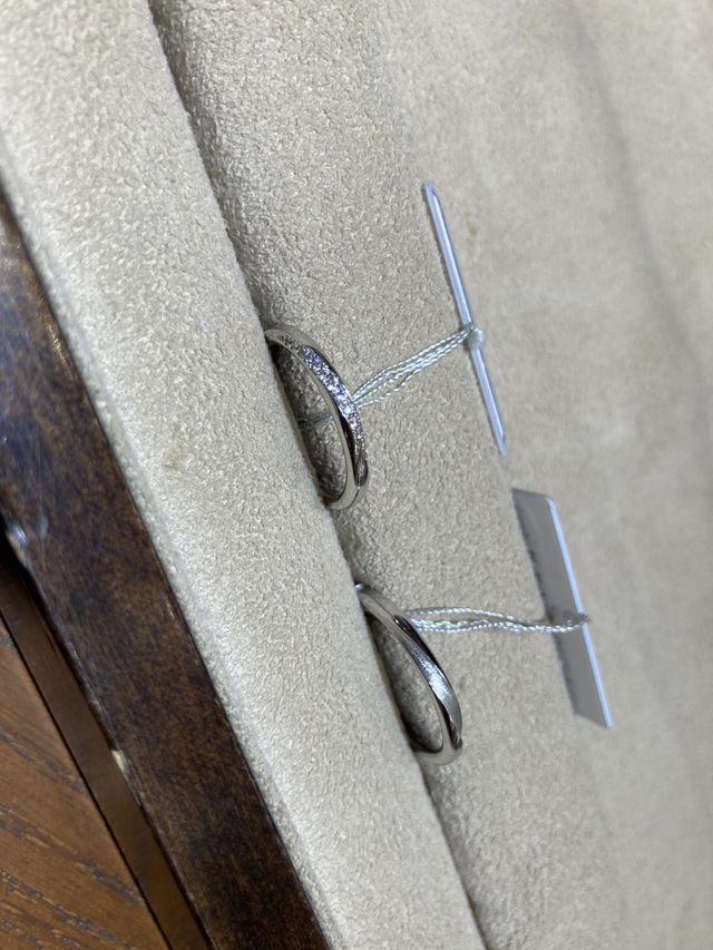 試着した指輪
※男性用、女性用