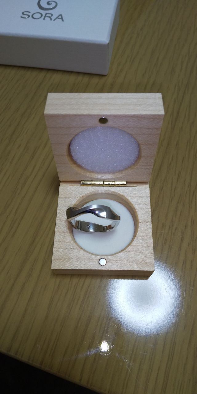 プラチナで作りました。