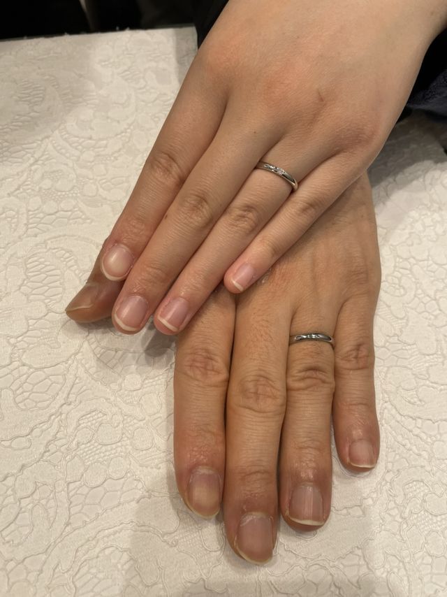 ブリスの結婚指輪です。