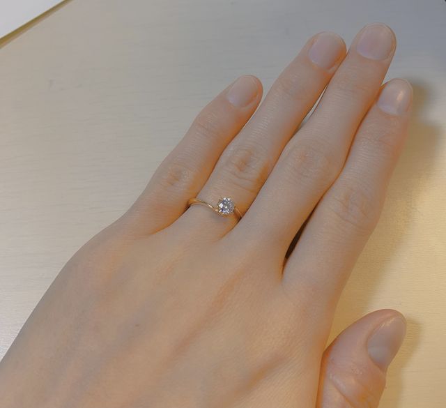 相手がデザインからカラットまで選んでくれました♡