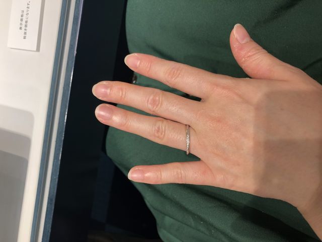 3種類の形を、試着させて頂きました。