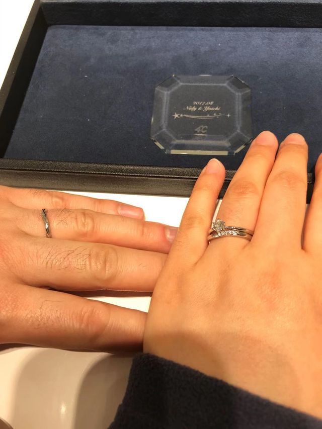 婚約指輪一個、結婚指輪ペアセット