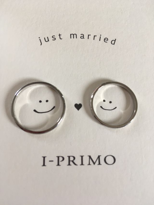 2人ともお気に入りのリングが見つかりとても嬉しいです。