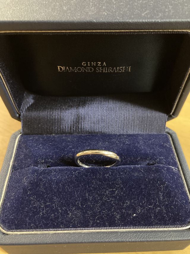 リングケースに入れた際の写真です