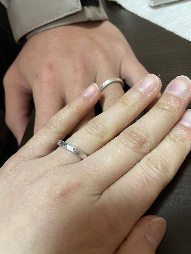 作って送る前にお互いに着け合いましたあとは送って待つのみです