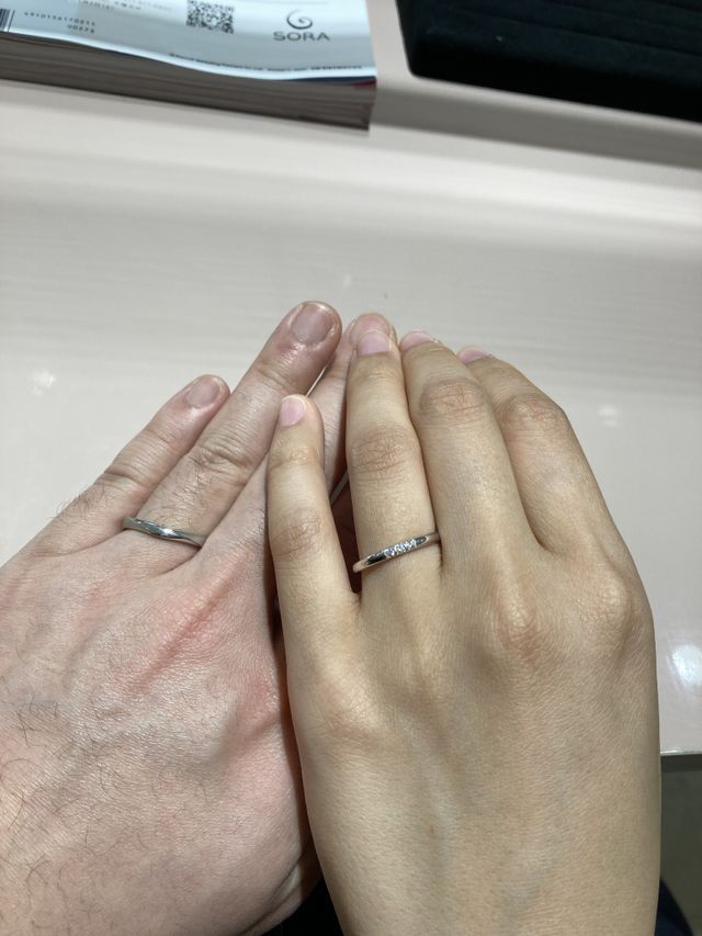 つけ心地のよい指輪です
