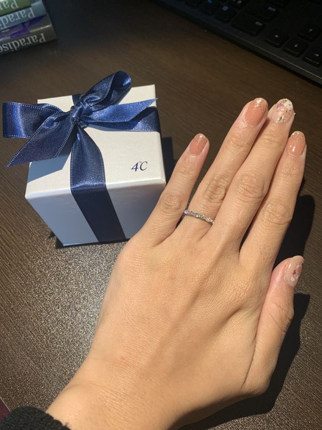 ハーフエタニティリング(銀座本店限定デザイン)