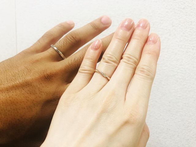 ピンクゴールドが良かったのでオーダーで作っていただきました。
