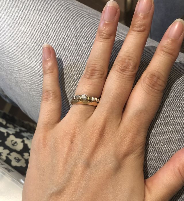 重ね付けで試着しました。