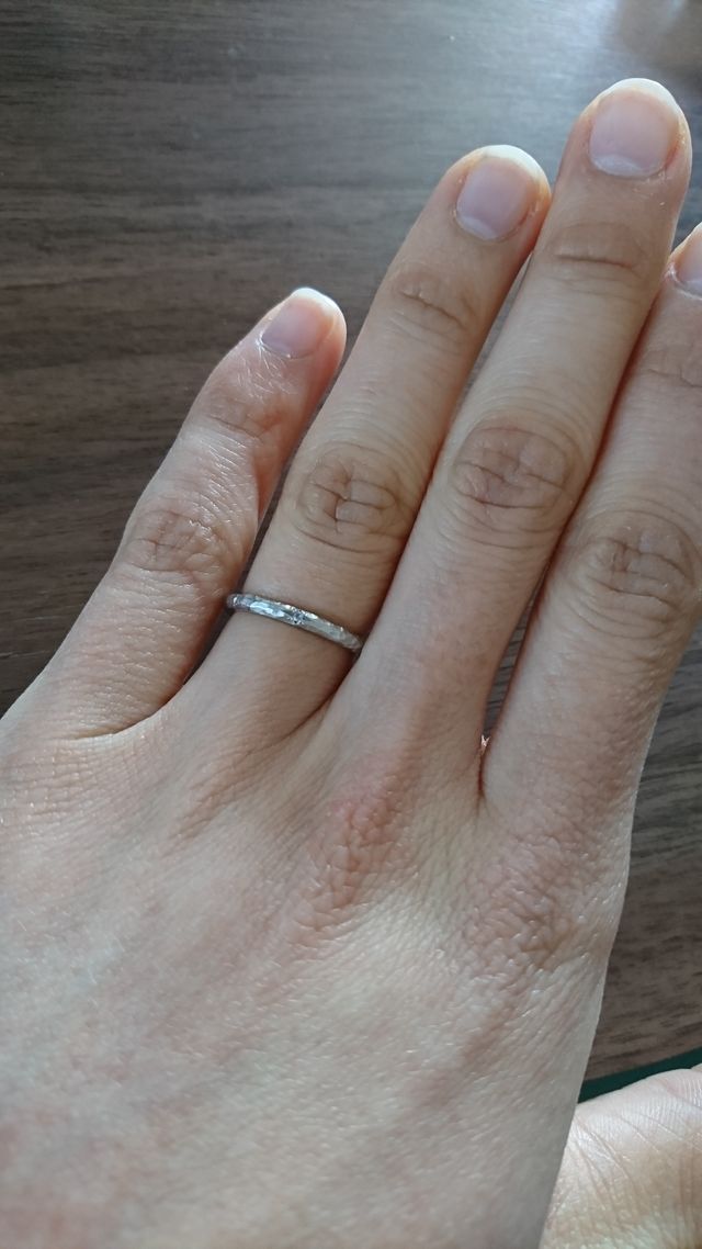 自分で作った形だからか、つけた瞬間から愛着がわいてます。