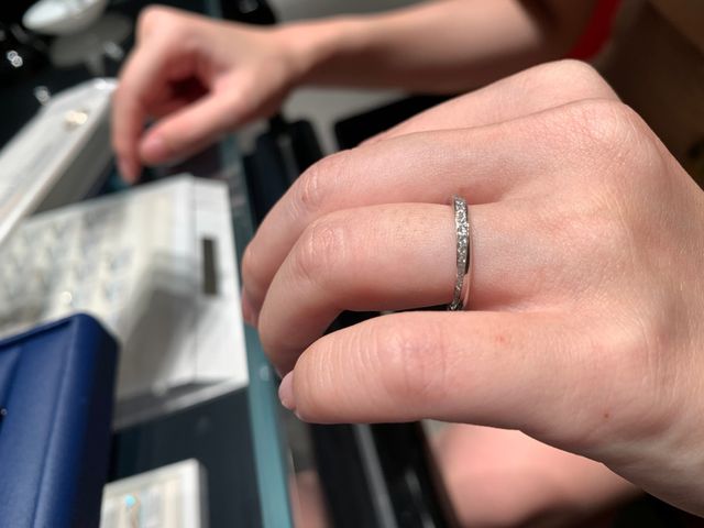 ダイヤモンドが入った面、入ってない面で楽しめる♡