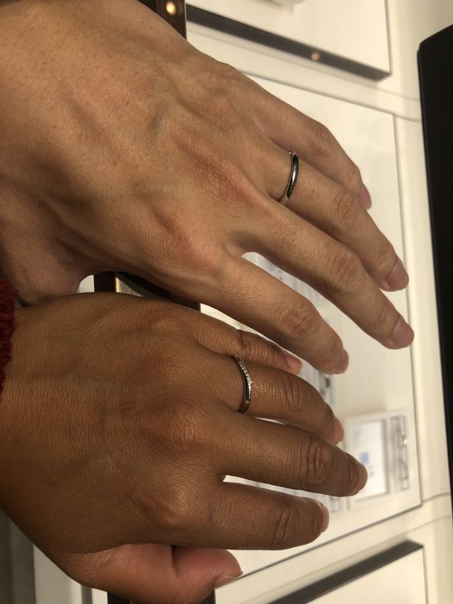 実際につけたところ