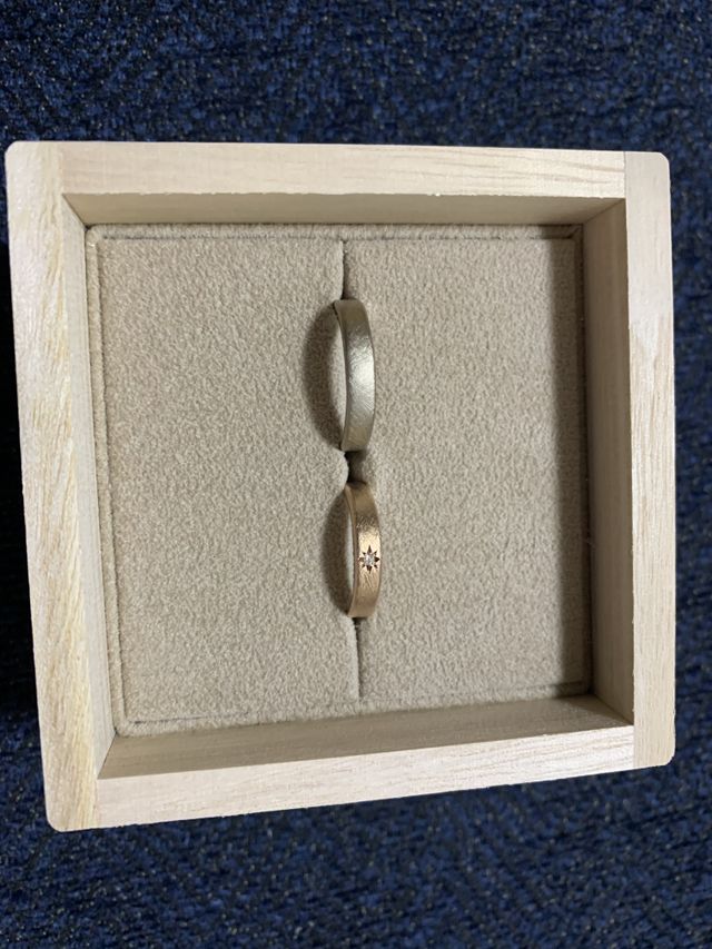 結婚指輪です。