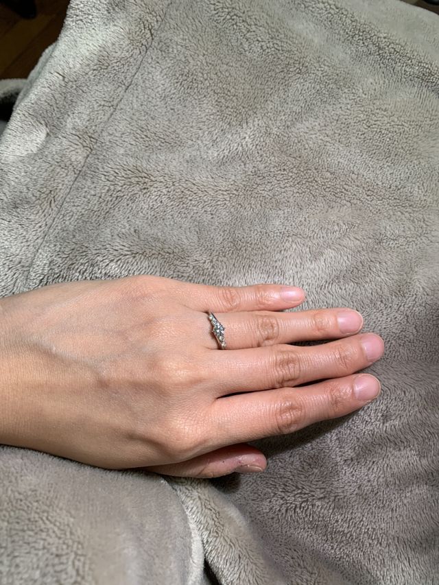 完成後、自宅にて。
サイズが合っているとさらに可愛い