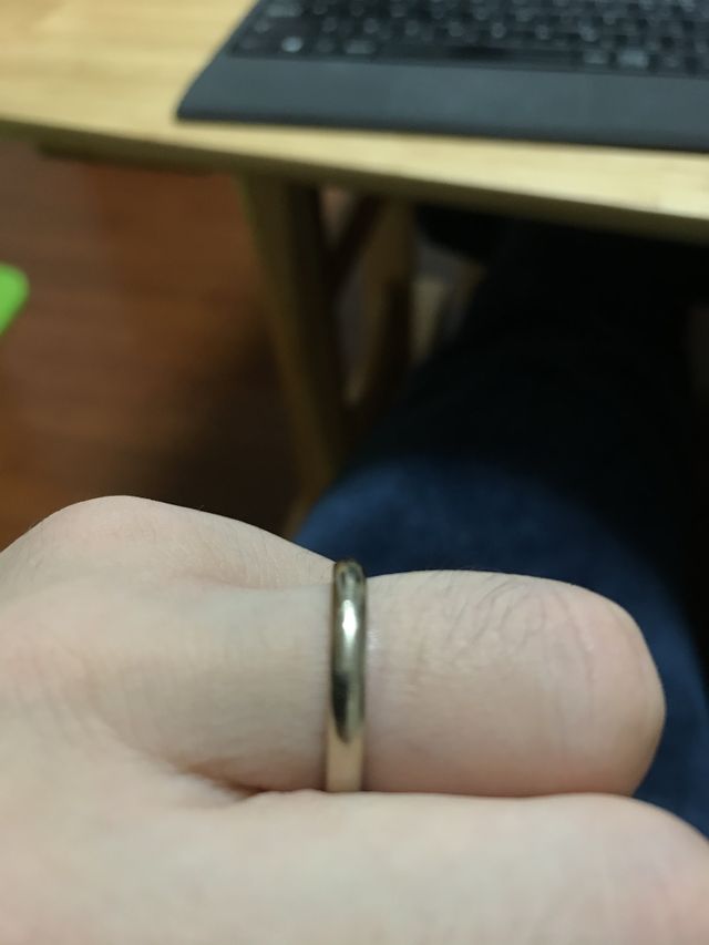 結婚指輪です。