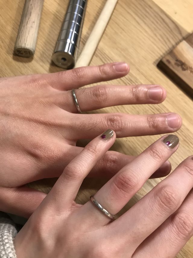 完成後の着用写真