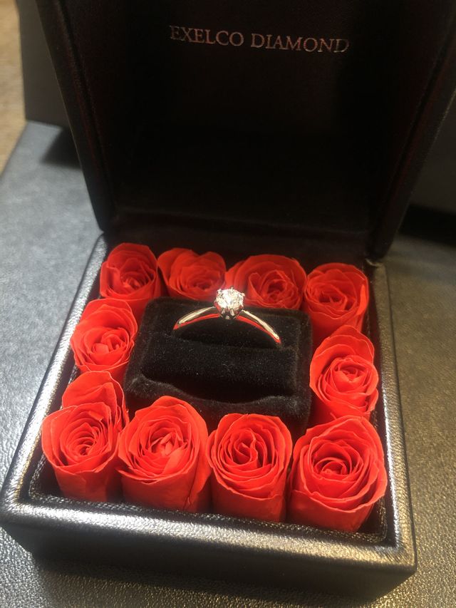 指輪とローズボックス。とてもかわいくてお気に入りです！！