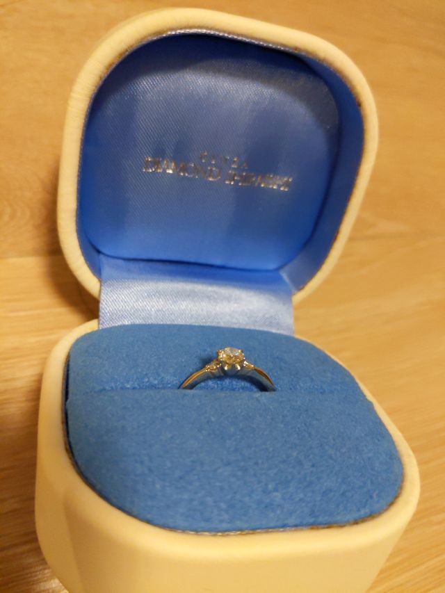 ケースは外側が白、中がブルーでした