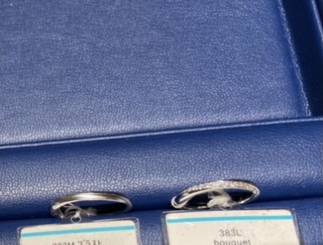 試着した指輪です