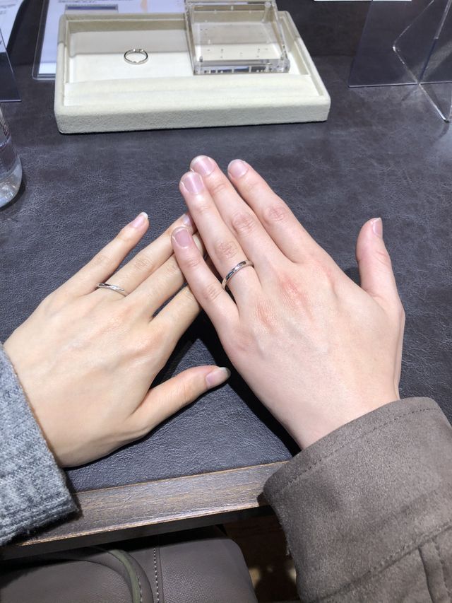 2人が気に入る指輪が見つかりました！！