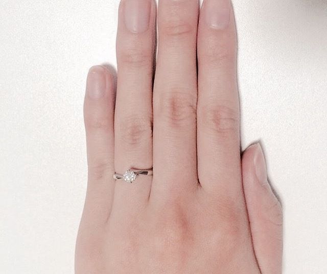 ダイヤがとても綺麗です。