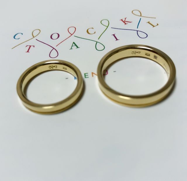 K18 イエローゴールドです。