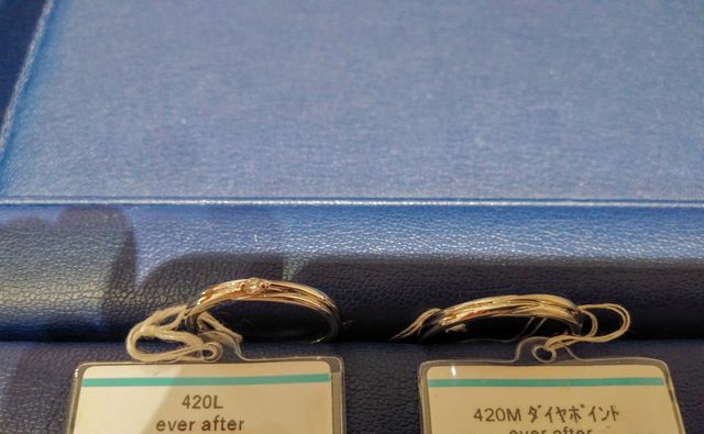 表面、右半分は艶消し加工あり