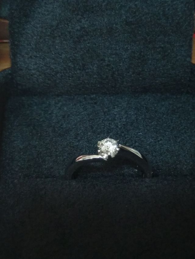 オーソドックスなタイプの指輪になりました。