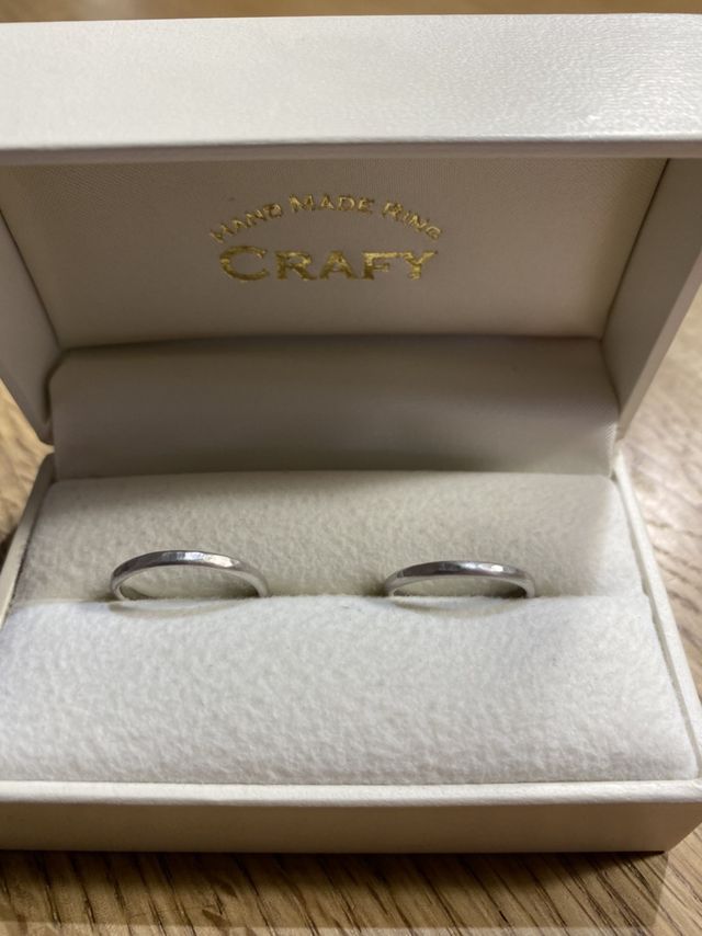 お互いの指輪を作り合ったので気持ちが込められて良かったです。