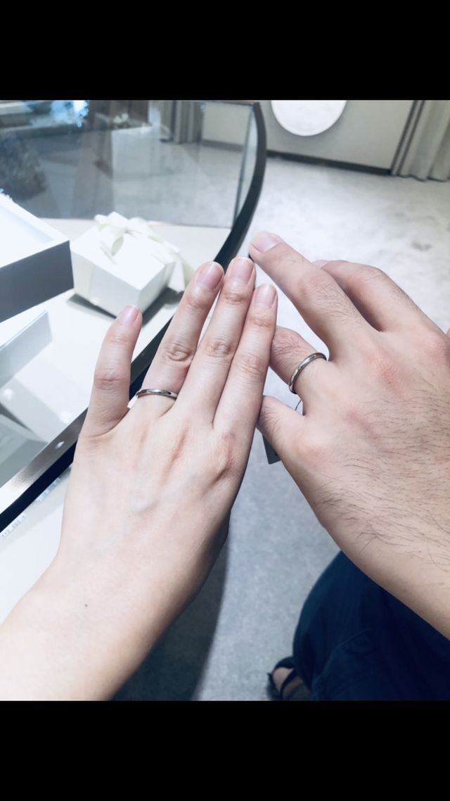 結婚指輪試着