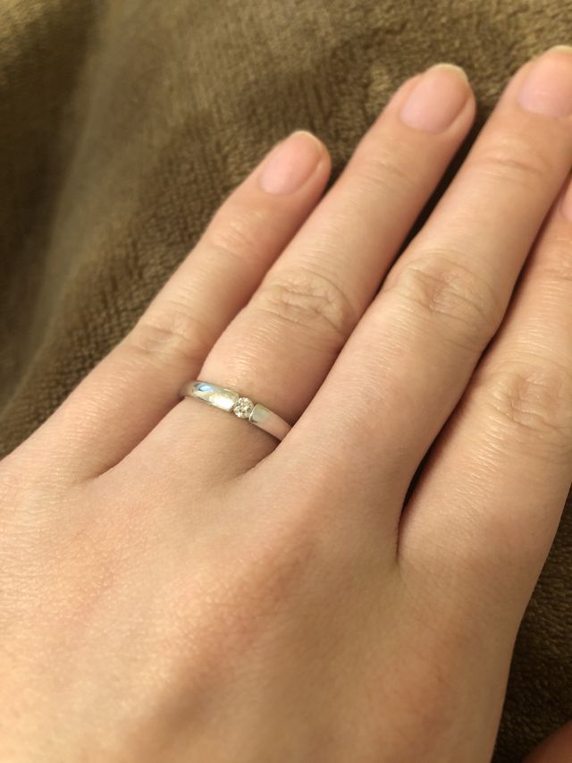 ダイヤの存在感があって惹かれました。