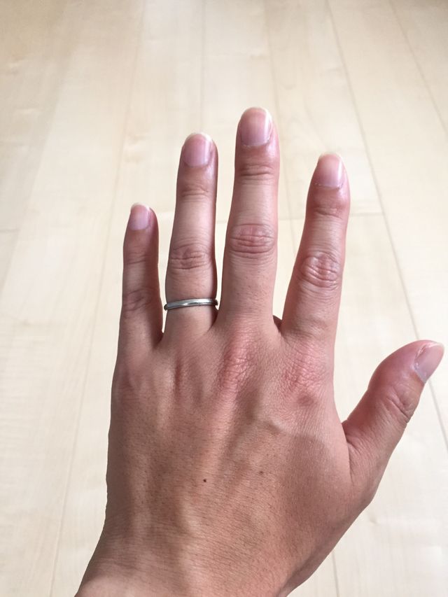 ポンテヴェキオのマリッジリング（プラチナ）