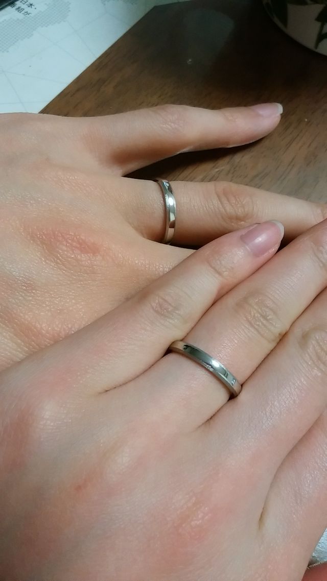 ポルターダの結婚指輪♪とっても気に入りました。