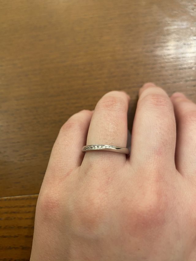 ストレートタイプでカーブしているようなデザイン。