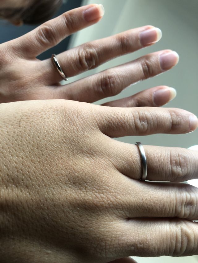 左がPT2.0ダイヤモンド4点止め　右がPT2.0マット加工