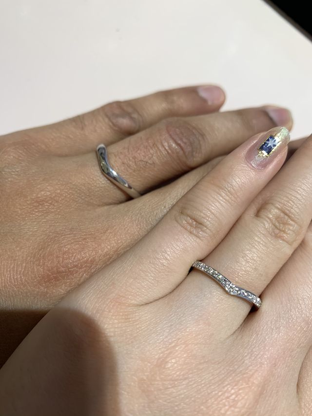 V字ラインで合わせました。