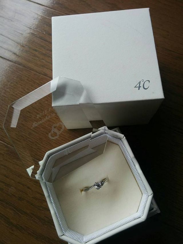 リングケースも可愛くてお気に入りです